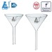 Glass Funnel (Filter) 50mm Borosilicate Glass Chemical Resistant CH0456A LABGLASS USA