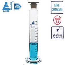 Measuring Cylinders Glass with PP Stopper Class- A 250ml Borosilicate Glass Chemical Resistant CH0349M LABGLASS USA